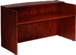 Boss Office Products N169-M Reception Desk, 71W X 30/36D X 42H, Mahogany, The reception desk shell can be used alone or in conjunction with other reception items, This Mahogany unit make a good first impression every time, Dimension 71 W x 30 D x 42 H in, Frame Color Mahogany, Wt. Capacity (lbs) 250, Item Weight 201 lbs, UPC 751118216912 (N169M N169-M N-169M) 