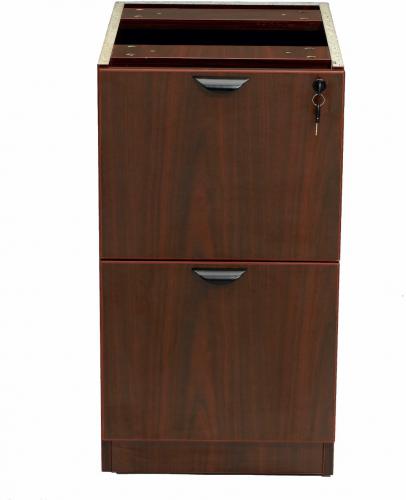 Boss Office Products N176-M Full Pedestal File/File, Mahogany, This deluxe locking pedestal has two file drawers, Finished in Mahogany laminate that is durable yet attractive, Dimension 26 W X 22 D X 28.5 H in, Wt. Capacity (lbs) 250, Item Weight 80 lbs, UPC 751118217612 (N176M N176-M N176-M)