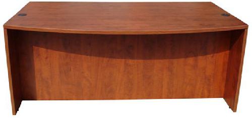 Boss Office Products N189-C Bow Front Desk Shell, 71