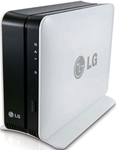 LG N1A1DD1 Super Multi NAS Network 1TB Storage, Black & White, Marvell 88F6281 1.0GHz Processor, 128MB Memory, 8MB/16MB Buffer, Operation Noise Level 25dB, Access Data or Stream Media via the Internet, Gigabit Ethernet Support (10/100/1000), USB 2.0 ports for freedom to add additional drives, Remote Access/Multiple User Access, UPC 058231298314 (N1A-1DD1 N1A1-DD1)