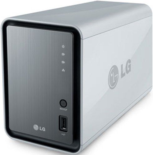 LG N2A2DD2 Network 2TB Storage Station, Marvell 88F6281 1.0GHz Processor, 128MB Memory, Access Data or Stream Media via the Internet, Gigabit Ethernet Support (10/100/1000), USB 2.0 ports for freedom to add additional drives, Remote Access/Multiple User Access, Network Print Server Support, Built-in FTP Server Functionality, UPC 058231298741 (N2A-2DD2 N2A2-DD2)
