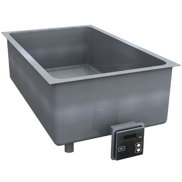 Delfield N8717-DESP ESP Series One Pan Drop-In Hot Food Well, 2.4 - 2.7 Amps, 60 Hertz, 1 Phase, 208-230 Voltage, 500 Watts, 1 Full Size Food Pans Capacity, Digital Control Type, Drain, Drop In Installation Type, Stainless Steel / Galvanized Steel Material, 1 Number of Pans, Electric Power Type, Full Size Size, 16.88