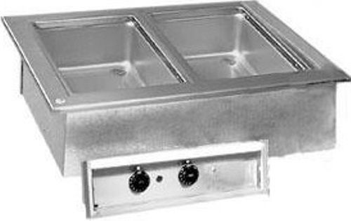 Delfield N8731-D Two Pan Drop In Hot Food Well, 16.6 Amps, 60 Hertz, 1 Phase, 115 Voltage, 2,000 Watts, Infinite Control Type, Drain Features, Drop In Installation, Steel Material, 2 Number of Pans, Electric Power Type, Full Size, UPC 400010739370 (N8731-D N8731 D N8731D)