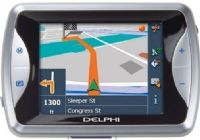 Delphi NA20097 NAV200 Continetal US Edition Portable GPS Navigation System, Pocket size, 1 GB SD card preloaded with NAVTEQ maps of the Continental U.S. (Excludes Alaska, Hawaii and Puerto Rico), MP3 player, photo viewer and movie player (NA-20097 NA 20097 NAV-200 NAV 200) 