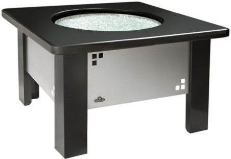 Napoleon PFT Patio Flame Table with Stainless Steel Frame, Black powder coated legs to give it a sleek finish, Works with Napoleon Patio Flames, UPC 629162110176 (NAPOLEONPFT NAPOLEON-PFT)