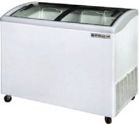 Beverage Air NC43HC-1-W Curved Lid Novelty Display Freezer - 43", Glass Door, 8.7 cu. ft. Capacity, 2 Number of Doors, 4.8 Amps, 60 Hertz, 1 Phase, 120 Voltage, 1/4 HP Horsepower, Curved Lid, Lid designed with low-e tempered glass, Environmentally-safe R290 refrigerant, Lid locks and 3 baskets to organize contents, Angle top design with clear glass displays product attractively, Operating temperature of 0 degrees Fahrenheit keeps items cool (NC43HC-1-W NC43HC 1 W NC43HC1W) 