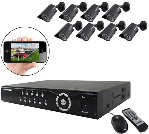 SecurityMan NDVR8-1TBK NDVR8 Series 8 Outdoor/Indoor Night Vision Color Cameras with 1TB SATA Hard Drive, Mobile and Web Accessible Network Digital Video Recorder; Easy to setup and use 8-ch pentaplex NDVR (simultaneous live/record/playback/backup/network access); Supports Smartphone surveillance and alarm emails; UPC 701107901978 (NDVR81TBK NDVR8 1TBK)