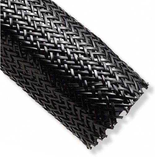 Techflex NHN0.75BK Gorilla Sleeve 0.75 Inch wide; 250 feet long, Black; Engineered from flat, 50 mil wide filaments of tough and strong 6-6 Nylon to achieve a thick abrasion guard for use on hoses and cables exposed to harsh conditions; The product provides fuller coverage for increased resistance to abrasion and penetration, and still expands for easy installation over long lengths; UPC N/A (NHN0.75BK NHN075BK IN-NHN075BK-250 INNHN075BK250)