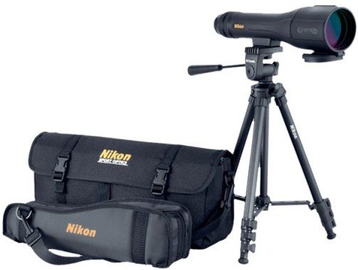 Nikon 6892 Spotter XL ll 16-48x60 Straight Outfit Spotting Scope, 16-48x Magnification, Objective Diameter 60mm, Angular Field of View (Real) 2.3, Angular Field of View (Apparent) 36.8 @ 20x, Close Focus Distance 32.8 ft, Exit Pupil - Range 3.8mm @ 16x, Relative Brightness 14.4 @ 16x, Eye Relief 19mm, Waterproof/Fogproof (NIKON6892 NIKON-6892 NKN6892 NKN-6892)