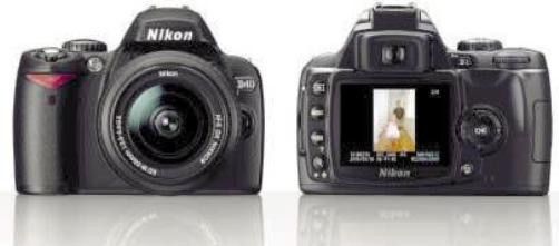 Nikon D40 Single-Lens Reflex Digital Camera Kit, 2.5-inch color LCD monitor with 3 colorful display options, High-performance 6.1megapixel Nikon DX format CCD imaging sensor, Includes 3x 18-55mm f/3.5-5.6G ED II AF-S DX Zoom-Nikkor Lens (NIKON-D40 NIKON-D-40 D-40 D 40)