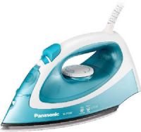 Panasonic NI-P300T Steam Circulating Iron, Blue with White; 6.8 oz. Water Tank Capacity; Easily minimize tugs and snags with a curved, non-stick titanium-coated soleplate; Quickly generate the perfect level of steam with adjustable settings; Iron more efficiently with 1500W power and easy-dial precision temperature control; UPC 885170227026 (NIP300T NI P300T NIP-300T) 