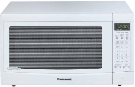 Panasonic NN-SN667W Family Size Microwave Oven, Counter Top Oven Type, 1.2 ft³ Oven Capacity, Microwave Cooking Method, 5 - Multi Cooking Stages, 1300W Cooking Power, 10 Power Levels, 4-digit display Status Indicators, 120V AC Input Voltage, 60Hz Frequency, 1480W Power Consumption, White Color (NN-SN667W NN SN667W)