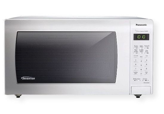 Panasonic Home Appliances NN-SN736W 1.6 Cubic Feet Countertop Microwave Oven with Inverter Technology; White; Patented Inverter Technology delivers a seamless stream of cooking power even at low settings for precise cooking that preserves that flavor and texture of your favorite foods; 1250 Watts of High Power with a 1.6 cubic foot capacity; UPC 885170282957 (NN-SN736W NNSN736W NN-SN736W-PANASONIC NNSN736W-PANASONIC NN-SN736W-MICROWAVE NNSN736W-MICROWAVE)