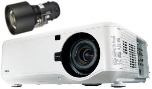 NEC NP4000-09ZL Model NP4000 NP Installation Series, Large Venue DLP Digital Projector with NP09ZL Lens, 5200 ANSI Lumens, XGA 1024x768 native resolution, Contrast Ratio Up to 2100:1, Advanced video processing with BrilliantColor, 36.4 lbs/16.5kg, Alternative to GT6000 (NP400009ZL NP4000 09ZL NP-09ZL NP-4000 NP 4000)