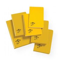 Alvin NP425 Field Book 4.625" x 7.25"; Field book covers are extra stiff, and a high visibility yellow color, completely protected by a waterproof barrier with blind embossing; Pages are white ledger paper specially formulated for maximum archival service, ease of erasure, and protected by a waterresistant surface sizing; UPC 088354805588 (ALVINNP425 ALVIN-NP425 ALVIN/NP425 OFFICE) 