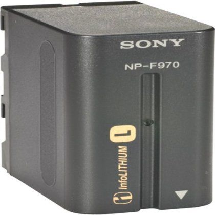 Sony NP-F950 InfoLithium L Series Camcorder Battery Pack, Rechargeable Charging Capability, Lithium Ion Battery Chemistry, 8800mAh Capacity, 18 Hour - Continuous recording Battery Run Time, For use with DCR-VX2100, HDR-FX1 and HVR-Z1U Sony Handycam camcorders, New Genuine Original OEM Sony Brand (NP F950 NPF950)