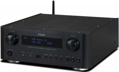 Teac NP-H750-B USB DAC/Network Player Integrated Ampplifier, Black; 40W + 40W analog power amplifier; Discrete amplifier configuration offering high S/N ratio and low distortion ratio; BurrBrown PCM1795 D/A converter, ELNA SILMIC Series electrolytic capacitors designed for hi-fi audio products, Aluminum front panel, side panels, and dials; UPC 043774028795 (NPH750B NP-H750B NPH750-B NP-H750 NP H750-B)