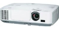 NEC NP-M300X LCD projector, 3000 ANSI lumens Image Brightness, 2000:1 Image Contrast Ratio, 25.2 in - 299 in Image Size, 2 ft - 45 ft Projection Distance, 1.3 - 2.2 :1 Throw Ratio, 1024 x 768  XGA native / 1600 x 1200  XGA resized Resolution, 4:3 Native Aspect Ratio, 120 V Hz x 100 H kHz Max Sync Rate, 180 Watt Lamp Type, 5000 hours Typical mode and 6000 ns economic mode Lamp Life Cycle  (NPM300X NP-M300X NP M300X) 