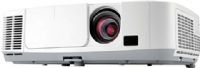 NEC NP-P350X LCD projector, 3500 ANSI lumens Image Brightness, 2000:1 Image Contrast Ratio, 25.2 in - 300 in Image Size, 4:3 Native Aspect Ratio, 2 ft - 45 ft Projection Distance, 1.3 - 2.2 :1 Throw Ratio, 1024 x 768 XGA native Resolution, 1600 x 1200  XGA resized Resolution, 4:3 Native Aspect Ratio, 120 V Hz x 100 H kHz Max Sync Rate, 230 Watt Lamp Type, 4000 hours Typical mode and 5000 hours economic mode Lamp Life Cycle (NPP350X NP-P350X NP P350X) 