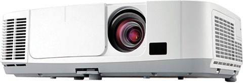 NEC NP-P350X LCD projector, 3500 ANSI lumens Image Brightness, 2000:1 Image Contrast Ratio, 25.2 in - 300 in Image Size, 4:3 Native Aspect Ratio, 2 ft - 45 ft Projection Distance, 1.3 - 2.2 :1 Throw Ratio, 1024 x 768 XGA native Resolution, 1600 x 1200 XGA resized Resolution, 4:3 Native Aspect Ratio, 120 V Hz x 100 H kHz Max Sync Rate, 230 Watt Lamp Type, 4000 hours Typical mode and 5000 hours economic mode Lamp Life Cycle (NPP350X NP-P350X NP P350X)