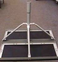 A-1 Satellite NPRMA-3 Heavy Duty Non Penetrating Roof Mount, Excellent for Slimline AU9S and Wild Blue, Fits 2 3/8 & 1 5/8 MAST, Single Base Frame covers six square feet (approx.), Held in Place with Cinder or Patio Blocks this Mount is also known as a "Gravity Mount" or "Sled", May require a Friction Mat (NPRMA3 NPRMA 3 A1 A 1 A1SATELLITE) 