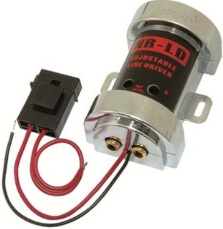 Audiopipe NR-LD Adjustable Line Driver, Gold female RCA Output, 12dB boost at 20Hz (NRLD NR LD Audio Pipe)