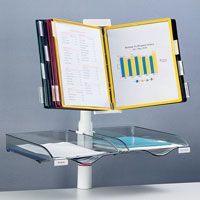 Axcess NS21P Arm Organizer with Dual Swing File Trays, 3 Position Arm, 10 Pocket (NS-21P NS 21P NS21 NS-21 NPSG)