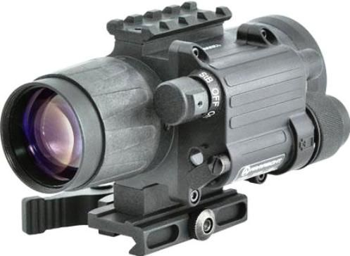 Armasight NSCCOMINI1F9DA1 model CO-Mini Flag MG Day/Night Vision Clip-On System, Standard Definition, Flag Manual Gain IIT Generation, 64-72 lp/mm Resolution, 1x recommended to use with up to 10x day time optics Magnification, Filmless GaAs Photocathode Type, 60h  -3 V  / 30h - 1. 5 V) Battery Life, F1:1.44, 38mm Lens System, 12deg. FOV, 10 to infinity Range of Focus, Direct Controls, UPC 818470019060 (NSCCOMINI1F9DA1 NSC COMINI 1F9DA1 NSC-COMINI-1F9DA1)