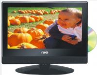Naxa NTD-1354 Widescreen 13.3" LED TV and DVD/Media Player + Car Package; Native 720p HD (1366 x 768); Plays DVDs and and digital movie, music, and photo files from USB and SD cards; Inputs: HDMI, component, composite, cable/antenna, PC-VGA + audio; Outputs: coaxial digital audio, headphone; UPC 840005005651 (NTD1354 NTD 1354 NT-D1354) 