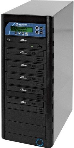 Microboards NT LS DVDPRO05 Networkable CopyWriter Pro LightScribe Tower Duplicator, 1-to-5 Tower, Built-in 500 GB hard drive, 24X DVD/48X CD Burn Speed, Image Burn & network drivers Software, Copy + Verify Verification, Record and duplicate CD/DVD, Laser-etch labels using LightScribe technology, UPC 678621030890 (NTLSDVDPRO05 NT-LS-DVDPRO05 NTLS-DVDPRO05 NT-LSDVDPRO05 15537)