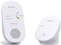 Sony NTM-DA1 Digital Audio Baby Monitor, White, 2.4 GHz digital broadcast with auto channel select delivers crystal clear audio up to 900 ft (270 m), Warning Alarms, Water Resistant, Voice-Activated Receiver, Sound Sensitive LEDs, Rechargeable Battery, Convenient Belt-Clip and Stand, Mounting Flexibility, UPC 027242863798 (NTMDA1 NTM DA1 NT-MDA1) 