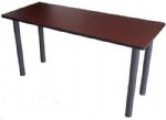 Boss Office Products NTT2436-M Training Table 36"W X 24"D Mahogany; Thermally-infused, scratch resistant, melanine work surface; 1" thick tops with 3mm PVC edging; Five top sizes available, affords the ability to configure numerous popular arrangements; Black powder coated steel legs sold separately in sets of 4; Dimension 36 W x 24 D x 29.5 H in; Frame Color Mahogany; Wt. Capacity (lbs) 250; Item Weight 25 lbs; UPC 751118310016 (NTT2436M NTT2436-M NTT2436-M) 