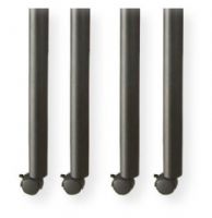 Boss Office Products NTT4XLBS Black Metal Post Leg W/ Casters (4Legs In A Set); Black powder coated steel legs with casters, sold in sets of 4; Legs can be configured to double as ganging brackets; Steel threaded inserts allow fast, solid assembly; Wt. Capacity (lbs) 250; Item Weight 17 lbs; UPC 751118310511 (NTT4XLBS NTT4XLBS NTT4XLBS) 