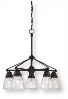 Satco NUVO 60-5545 Five-Light Chandelier in Sudbury Bronze with Clear Seeded Glass Shade, Laurel Collection; 120 Volts, 60 Watts; Incandescent lamp type; Type A Bulb; Bulb not included; UL Listed; Dry Location Safety Rating; Dimensions Height 25.25 Inches X Width 22.5 Inches; Weight 7.00 Pounds; UPC 045923655456 (SATCO NUVO605545 SATCO NUVO60-5545 SATCONUVO 60-5545 SATCONUVO60-5545 SATCO NUVO 605545 SATCO NUVO 60 5545)		 