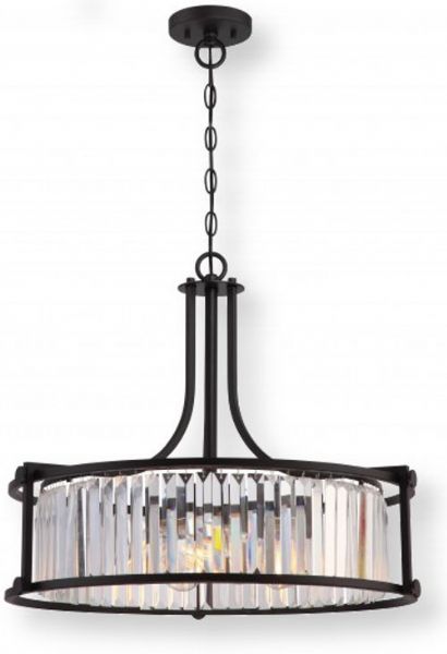 Satco NUVO 60-5771 Four-Light Crystal Pendant with 60 Watt Vintage Lamps Included in Aged Bronze, Krys Collection; 120 Volts, 60 Watts; Incandescent lamp type; ST19 Bulb; Bulb included; UL Listed; Dry Location Safety Rating; Dimensions Height 20.5 Inches X Width 24.875 Inches; 48 Inch Chain; Weight 7.00 Pounds; UPC 045923657719 (SATCO NUVO605771 SATCO NUVO60-5771 SATCONUVO 60-5771 SATCONUVO60-5771 SATCO NUVO 605771 SATCO NUVO 60 5771)