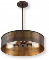 Satco NUVO 60-5894 Four-Light Pendant with 60 Watt Vintage Lamps Included in Weathered Brass, Kettle Collection; 120 Volts, 60 Watts; Incandescent lamp type; Type ST19 Bulb; Bulb included; UL Listed; Dry Location Safety Rating; Dimensions Height 41 Inches X Width 20 Inches; Weight 5.00 Pounds; UPC 045923658945 (SATCO NUVO605894 SATCO NUVO60-5894 SATCONUVO 60-5894 SATCONUVO60-5894 SATCO NUVO 605894 SATCO NUVO 60 5894) 
