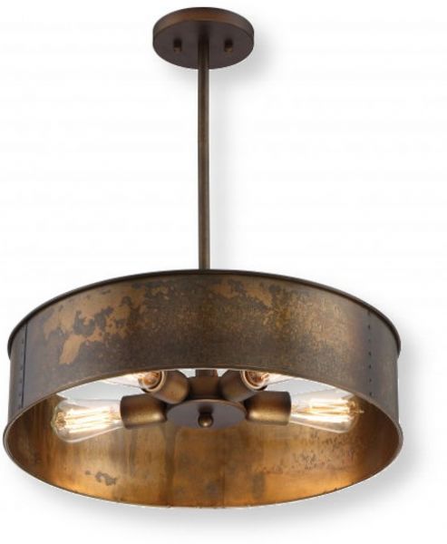 Satco NUVO 60-5894 Four-Light Pendant with 60 Watt Vintage Lamps Included in Weathered Brass, Kettle Collection; 120 Volts, 60 Watts; Incandescent lamp type; Type ST19 Bulb; Bulb included; UL Listed; Dry Location Safety Rating; Dimensions Height 41 Inches X Width 20 Inches; Weight 5.00 Pounds; UPC 045923658945 (SATCO NUVO605894 SATCO NUVO60-5894 SATCONUVO 60-5894 SATCONUVO60-5894 SATCO NUVO 605894 SATCO NUVO 60 5894)