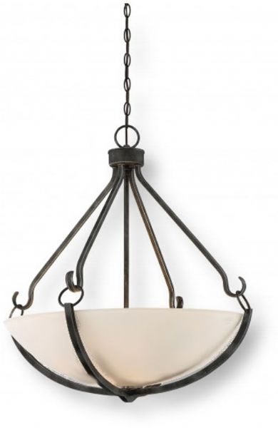 Satco NUVO 60-6125 Four-Light Pendant in Iron Black with Brushed Nickel, Sherwood Collection; 120 Volts, 60 Watts; Incandescent lamp type; Type T9 Bulb; Bulb included; 960 Lumen output power; UL Listed; Dry Location Safety Rating; Dimensions Length 38 Inches X Height 24 Inches X Width 14 Inches; Weight 8.00 Pounds; UPC 045923661259 (SATCO NUVO606125 SATCO NUVO60-6125 SATCONUVO 60-6125 SATCONUVO60-6125 SATCO NUVO 606125 SATCO NUVO 60 6125)	