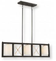 Satco NUVO 60-6133 Three-Light Light Island Pendant in Matte Black with Antique Silver Accents, Boxer Collection; 120 Volts, 100 Watts; Incandescent lamp type; Type A19 Bulb; Bulb not included; UL Listed; Dry Location Safety Rating; Dimensions Length 38 Inches X Height 10.375 Inches X Width 5.125 Inches; Weight 6.00 Pounds; UPC 045923661334 (SATCO NUVO606133 SATCO NUVO60-6133 SATCONUVO 60-6133 SATCONUVO60-6133 SATCO NUVO 606133 SATCO NUVO 60 6133)	 