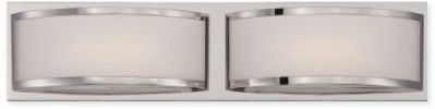 Satco NUVO 62-312 Two-Lights Wall Mounted LED Wall Sconce in Polished Nickel Finish, 120 Volts, 4.8 Watts, Led lamp type, UL Listed, Dimensions Width 20.5 Inches X Height 4.125 Inches, Weight 2 Pounds, UPC 045923323126 (SATCO NUVO 62-312 SATCO NUVO62-312 SATCONUVO 62-312 SATCONUVO62-312 SATCO NUVO 62312 SATCO NUVO 62 312) 