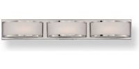 Satco NUVO 62-313 Three-Lights Wall Mounted LED Wall Sconce in Polished Nickel Finish, 120 Volts, 4.8 Watts, Led lamp type, UL Listed, Dimensions Width 27.9 Inches X Height 4.00 Inches, Weight 2 Pounds, UPC 045923323133 (SATCO NUVO 62-313 SATCO NUVO62-313 SATCONUVO 62-313 SATCONUVO62-313 SATCO NUVO 62313 SATCO NUVO 62 313) 