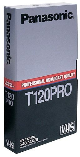 Panasonic NV-T120PQ VHS Professional Quality Cassette - Recording
