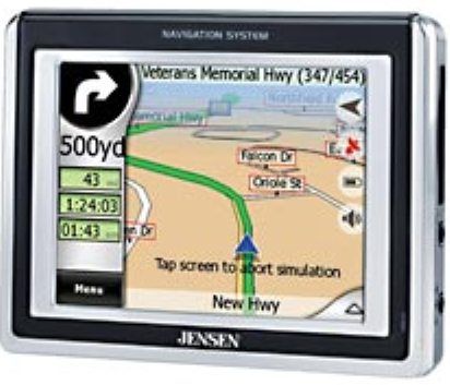 Jensen NVX200 Touch and Go Touch-Screen Portable Car Navigation GPS System, 3.5 inch Full color touch screen, Resolution 320 x 240, SiRFstarIII Receiver, Built-in Antenna, Full US, Canada, Hawaii and Puerto Rico mapping, 1.7 million points of interest, Turn by turn voice prompts in a friendly male or female voice (NVX-200 NVX 200 NVX20)