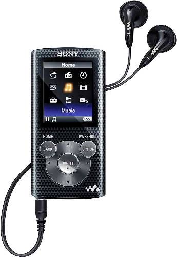 Sony NWZ-E383/BLK Walkman MP3 Player with 4GB Memory, Black; 1.77