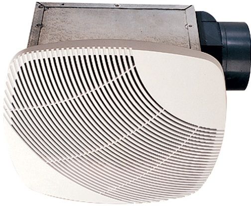 NuVent NXMS50 Bath Fan, Fan Style, 50 CFM Air Delivery, Up to 45 sq. ft. Area, 120 Volts, 1 qty. Speeds, 1 Amps, 12