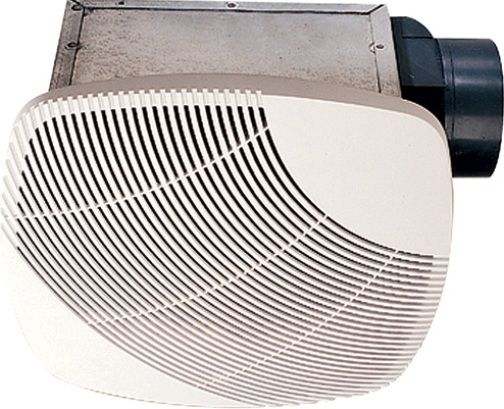 NuVent NXMS70 Bath Fan, Fan Style, 70 CFM Air Delivery, Up to 65 sq. ft. Area, 120 Volts, 1 qty. Speeds, 0.88 Amps, 12