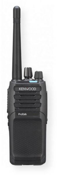 Kenwood NX-P1202AVK Analog VHF 2-Way Radio, Black; 2 Watts; 64 Channels; Built in Emergency Button; Up to 15 Hours of Battery Life between Charges; 2 Programmable Buttons; 7-color LED Notification Light; Weatherproof; Overall Dimensions 2.13