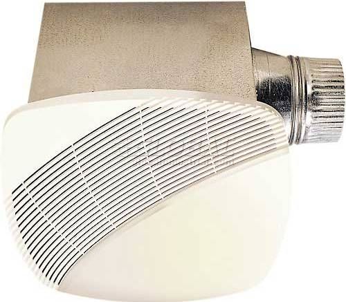NuVent NXSH110 Quiet, High Efficiency Bath Fan, 0.4 Amps, 114 CFM High, White Color, Plastic/Steel Construction, 4