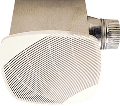 NuVent NXSH130 Quiet, High Efficiency Bath Fan, 2 Amps, 130 CFM High, White Color, Plastic/Steel Construction, 4