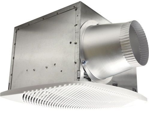 NuVent NXSH50B High-Efficiency Bath Fan, Fan Style, 53 CFM Air Delivery, Up to 45 sq. ft Area, 120 Volts, 1 qty. Speeds, 0.30 Amps, 14